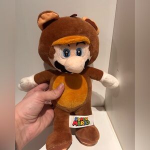 Super mario raccoon mario plush